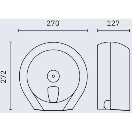 Диспенсер туалетной бумаги Nofer Black 05010.N