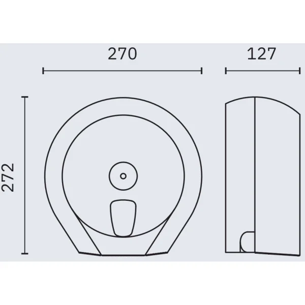 Диспенсер туалетной бумаги Nofer Black 05010.N