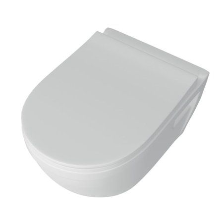 Унитаз подвесной Teymi Vitra безободковый, сиденье микролифт T40804