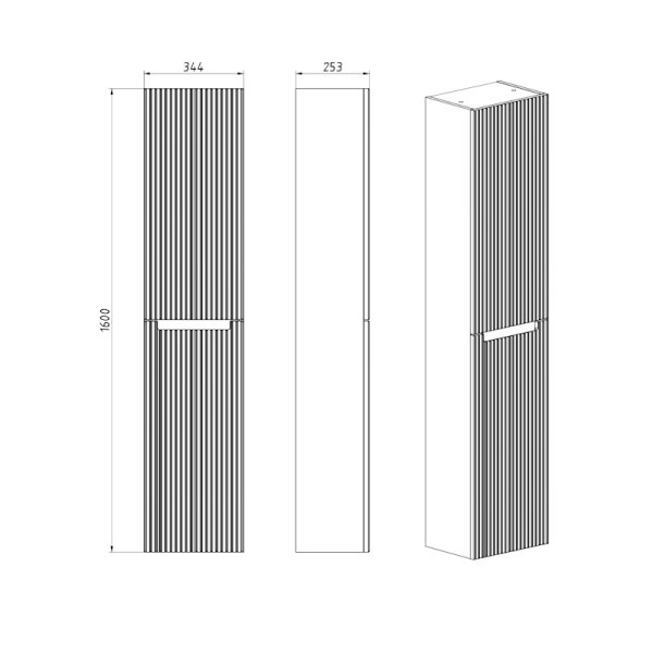 Пенал Dreja Euphoria 35 см, серый базальт