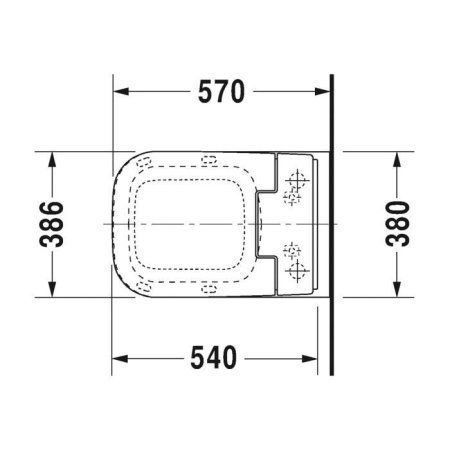 Унитаз подвесной Duravit  Vero Air 2561590000+611400002000300  микролифт