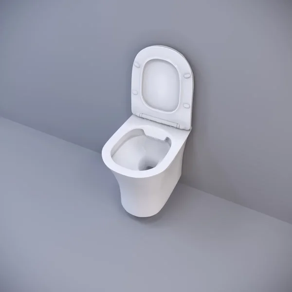 Унитаз подвесной Ceruttispa Bernina Aria CT7191 безободковый, с сиденьем микролифт, белый