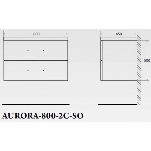 Мебель для ванной BelBagno Aurora AURORA-800-2C-SO-RNN 80 rovere nebrasca nature
