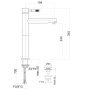 Смеситель для раковины Webert Rimini RI831402010, золото