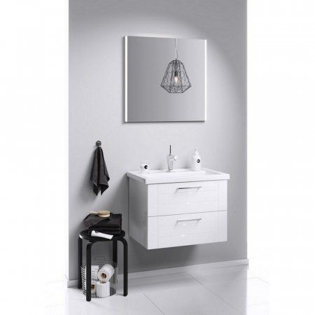 Мебель для ванной Aqwella Манчестер MAN01082 80 подвесная, зеркало, белый