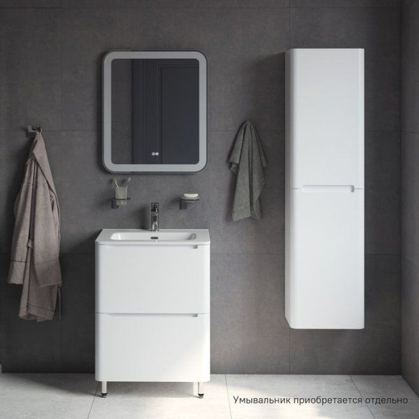 Тумба напольная, белая, 60 см, Edifice, IDDIS, EDI60WFi95. Подходит ум. 0106000i28