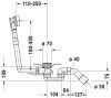 Слив-перелив для ванны  Duravit 790285
