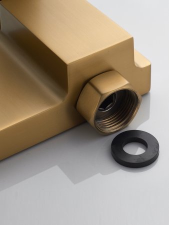 Смеситель для ванны Shevanik S4552G, Золотой сатин