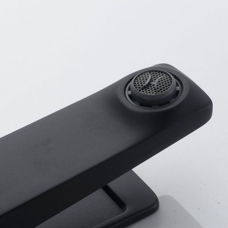 Смеситель для ванны однорычажный с гайкой Shevanik S4601H, Черный