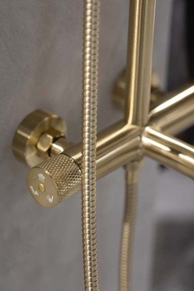 Смеситель Boheme Uno 463-MG для ванны, золото матовое