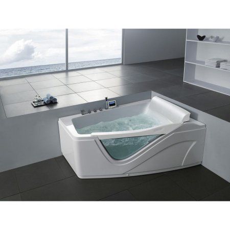 Акриловая ванна Gemy G9056 O R с гидромассажем