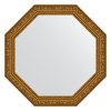 Зеркало Evoform Octagon BY 3965 55x55 виньетка состаренное золото