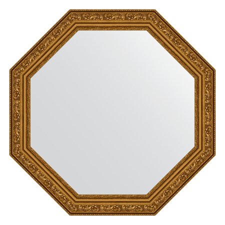 Зеркало Evoform Octagon BY 3965 55x55 виньетка состаренное золото