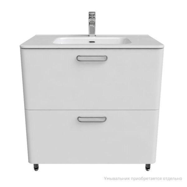 Тумба напольная, белая, 80 см, Brick, IDDIS, BRI80WFi95. Подходит ум. 0108000i28