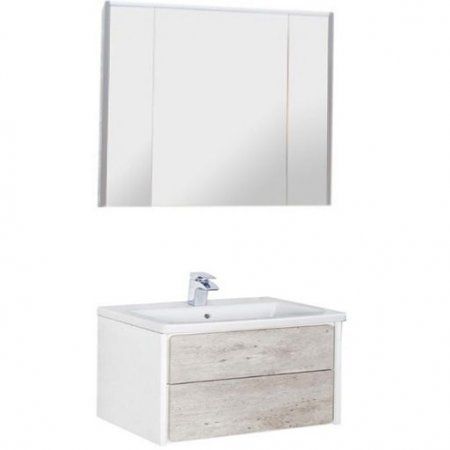 Мебель для ванной Roca Ronda ZRU9303004 80 белый глянец/бетон