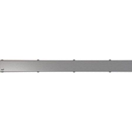 Решетка AlcaPlast SPACE-950L нержавеющая сталь глянцевая