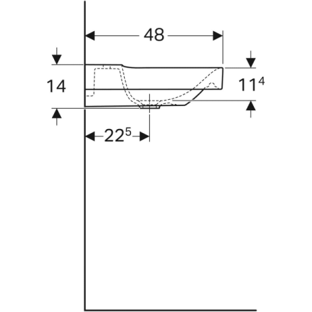 Раковина Geberit Xeno2 500.530.01.1 60 белая