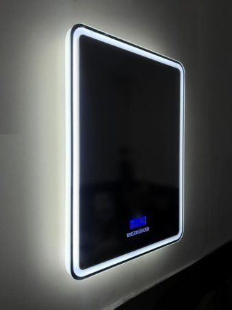 Зеркало BelBagno SPC-MAR-600-800-LED-TCH-RAD с подсветкой, блютуз, цифровым термометром, радио