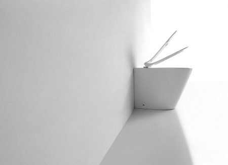 Унитаз приставной CeramaLux 3178, Бело-Глянцевый