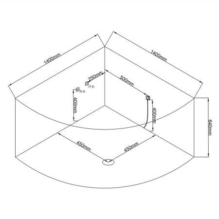 Акриловая ванна Grossman GR-14114 141х141
