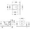 Унитаз подвесной Duravit P3 Comforts 2561090000 Rimless