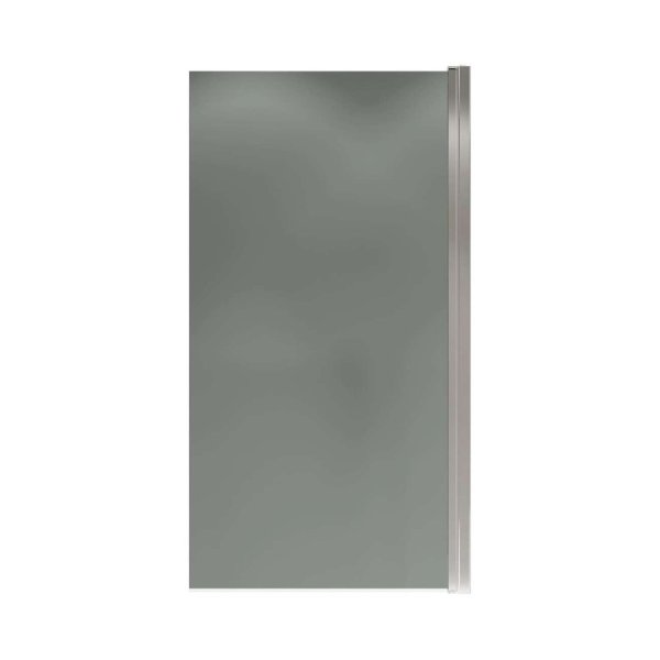 Шторка на ванну распашная Terminus Ното 150х70 тонированная, хром