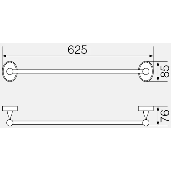 Полотенцедержатель 62,5 см Veragio Bonjour Bronzo VR.BNR-7821.BR
