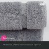 Коврик для ванной комнаты, 65х45, микрофибра, серый, IDDIS, PSQS06Mi12