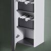 Шкаф-пенал Sancos Delta PDL35W дуб светлый/белый