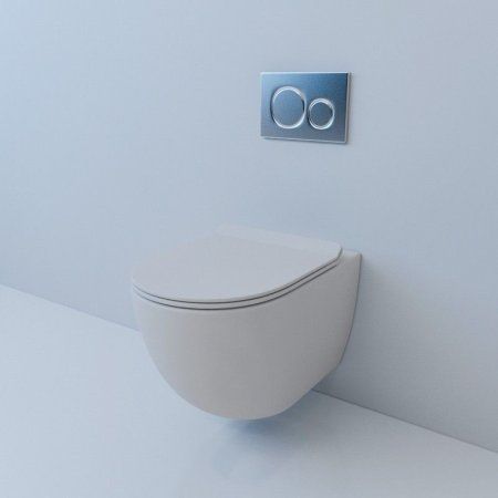 Унитаз подвесной Esbano Garcia безободковый, белый матовый