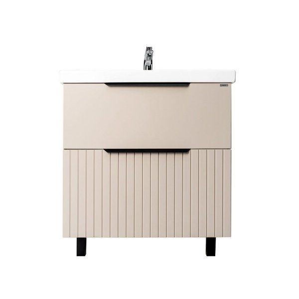 Тумба VIANT "Сицилия" MODUO 80 2 ящика капучино 425x764x820 (VSIC80MDCAP-T2Y)