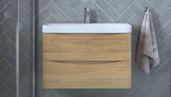 Тумба подвесная Velvex Clay 80.2Y, дуб верона (tp.CLA.9595.80.2Y дуб верона)