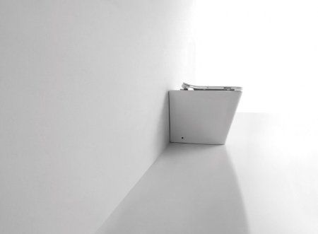 Унитаз приставной CeramaLux 3170, Бело-Глянцевый