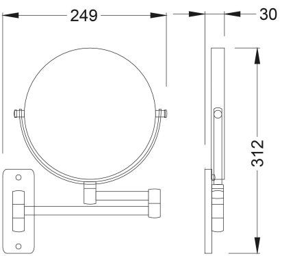Зеркало Timo Saona белый матовый (13076/16)