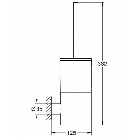 Ершик Grohe Atrio 40314AL3 графит