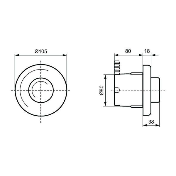 Кнопка смыва Ideal Standard ProSys Septa Pro R0184AC белый