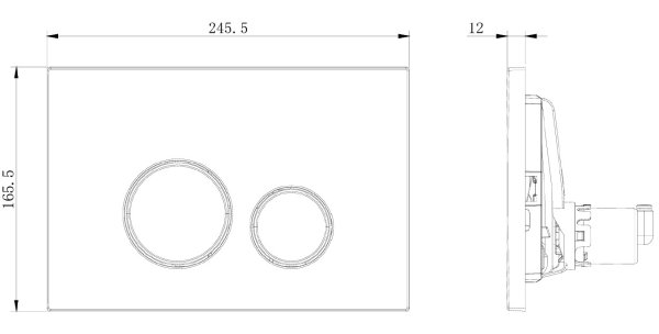 Клавиша смыва Allen Brau Priority 3.0 9.20A01.PWM папирус