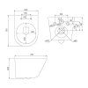 Унитаз подвесной IDDIS Calipso, черный матовый (CALR3BMi25)