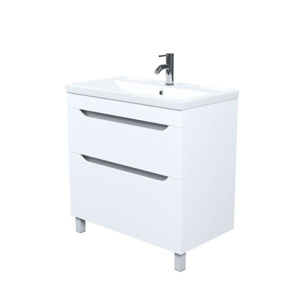 Тумба с умывальником, напольная, 80 см, белый, Sky, IDDIS, SKY80WFi95K подходит умыв. 4078000i28