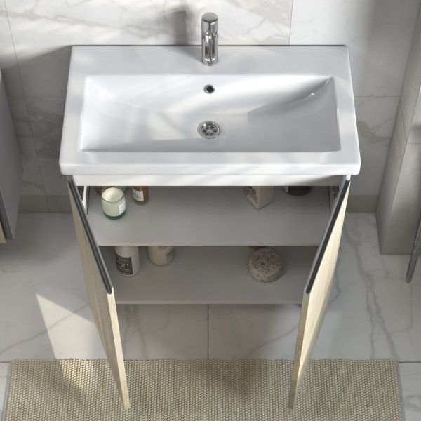 Тумба под раковину VIGO Yuma 800-2-0 (Como) поставляется в разобранном виде (347)