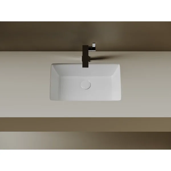 Раковина Ceramicanova Era CN15004 52,5x34,5 см, встраиваемая снизу, белый