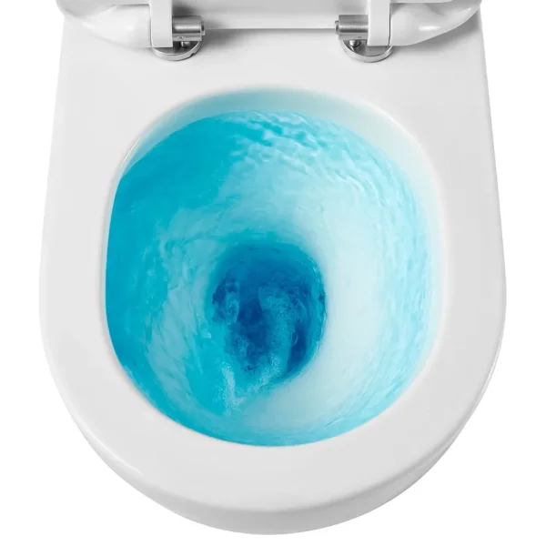 Унитаз подвесной AQUAme AQM2002PRO безободковый, с сиденьем микролифт, белый глянец