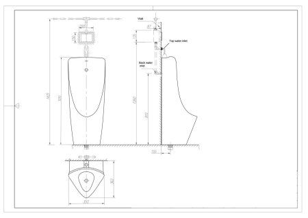 Писсуар ARROW AN633 напольный