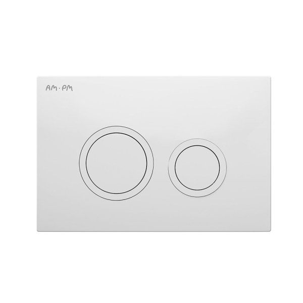 Клавиша для инсталляции, пластик, белый глянцевый AM.PM ErgoFit L I110101