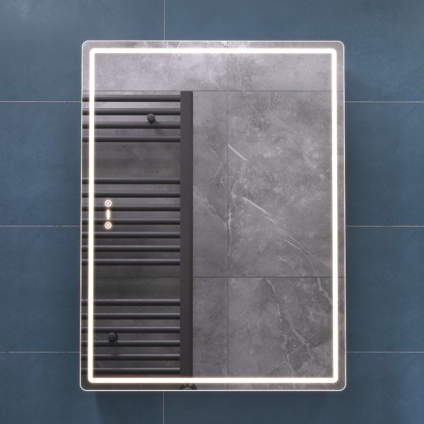 Шкаф VIGO навесной Geometry Step 600 с зеркалом  (301)