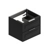 Тумба под раковину Berloni Bagno Suite Vintage SUVBS2C60C/090/CHA.CL 60 черный глянцевый