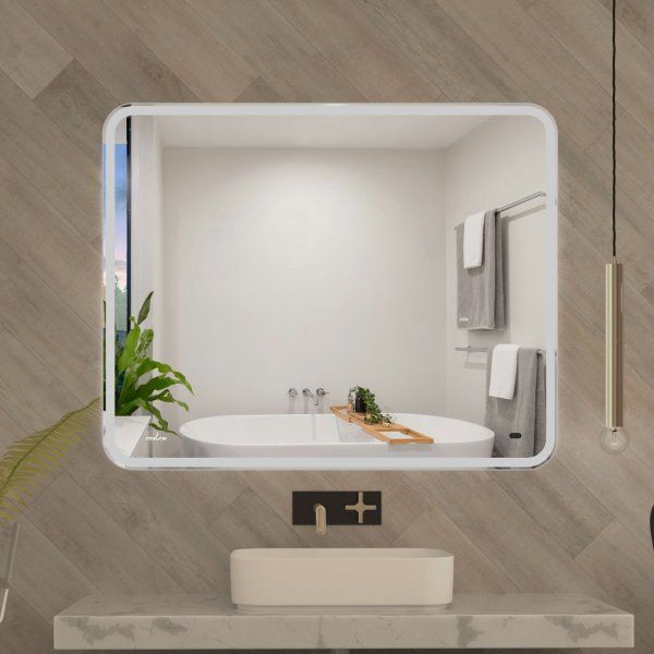 Зеркало MIXLINE "Турин-2" 1000*800 (ШВ) бесконтактный сенсор,светодиодная подсветка+подогрев (555286)