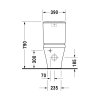 Чаша для унитаза-компакта Duravit DuraStyle 2156090000