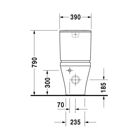 Чаша для унитаза-компакта Duravit DuraStyle 2156090000