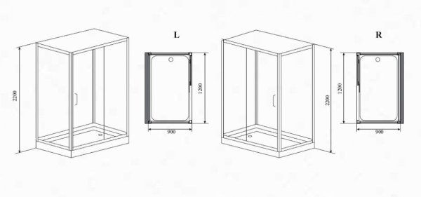 Душевая кабина Timo Premium Helma H-520 R